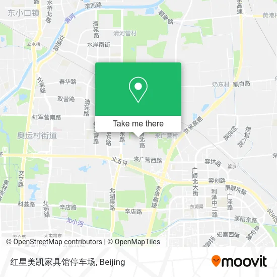 红星美凯家具馆停车场 map