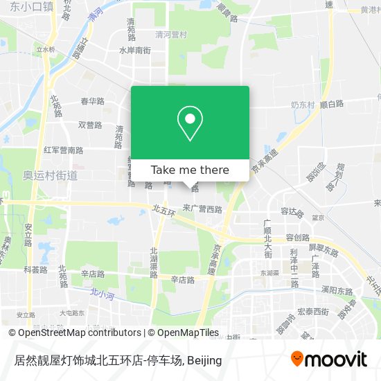 居然靓屋灯饰城北五环店-停车场 map