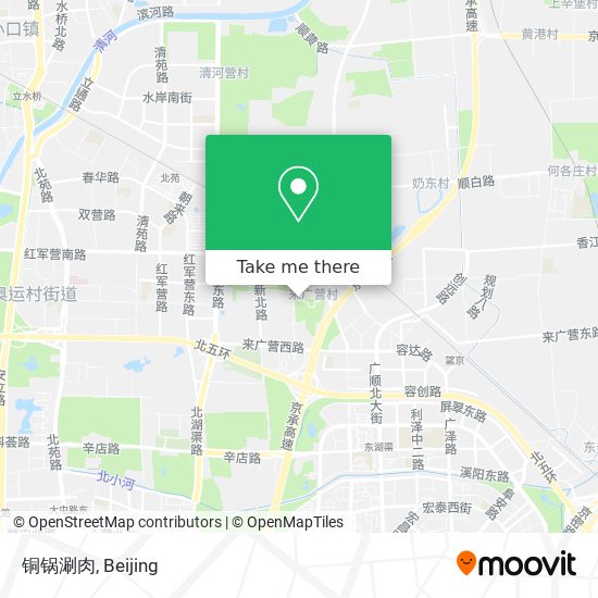 铜锅涮肉 map