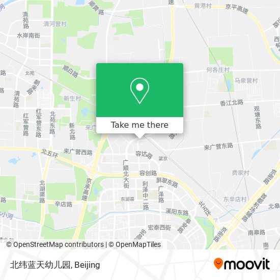 北纬蓝天幼儿园 map