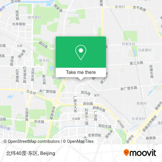 北纬40度-东区 map