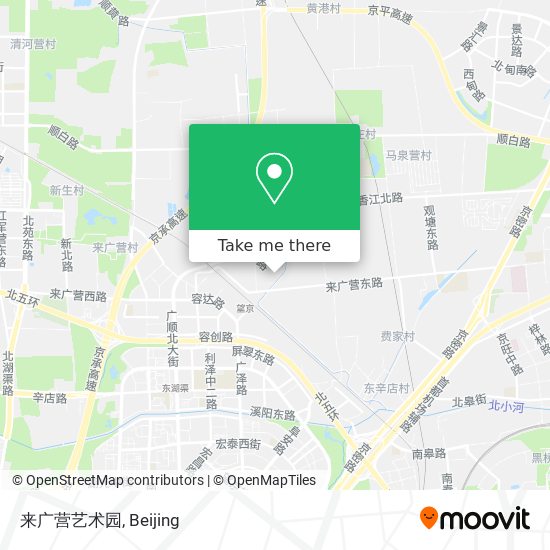 来广营艺术园 map