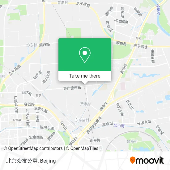 北京众友公寓 map
