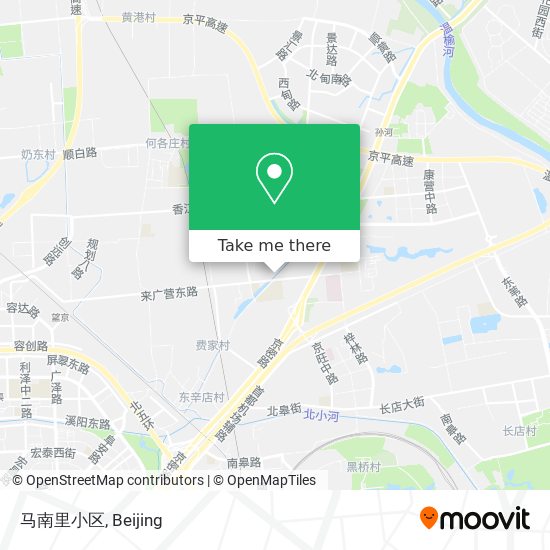 马南里小区 map