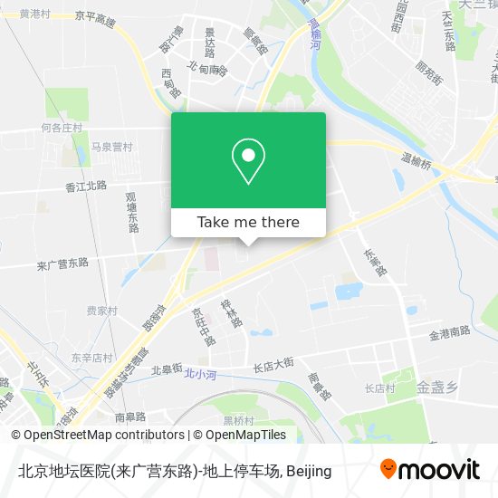 北京地坛医院(来广营东路)-地上停车场 map