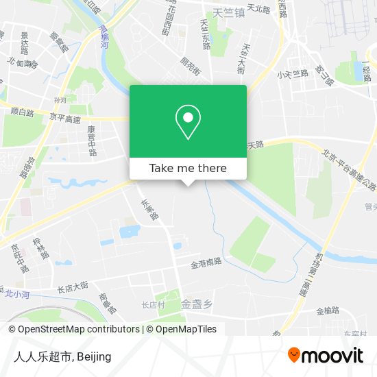 人人乐超市 map
