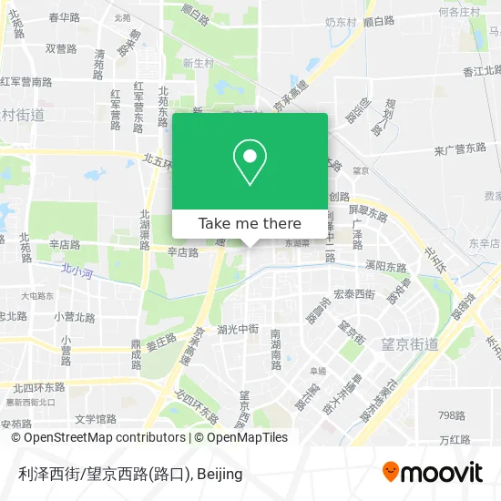 利泽西街/望京西路(路口) map