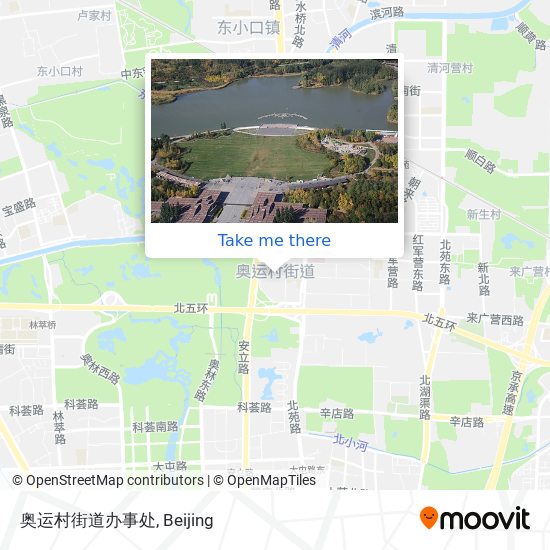 奥运村街道办事处 map