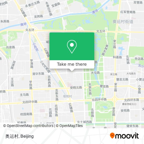 奥运村 map