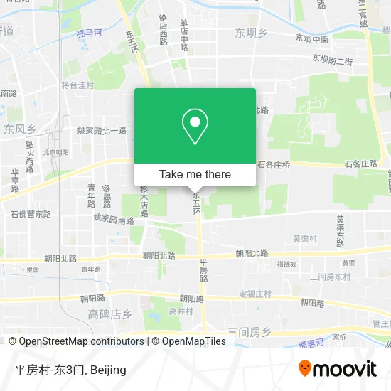 平房村-东3门 map