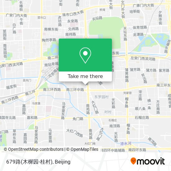 679路(木樨园-桂村) map