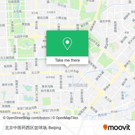 北京中医药西区篮球场 map