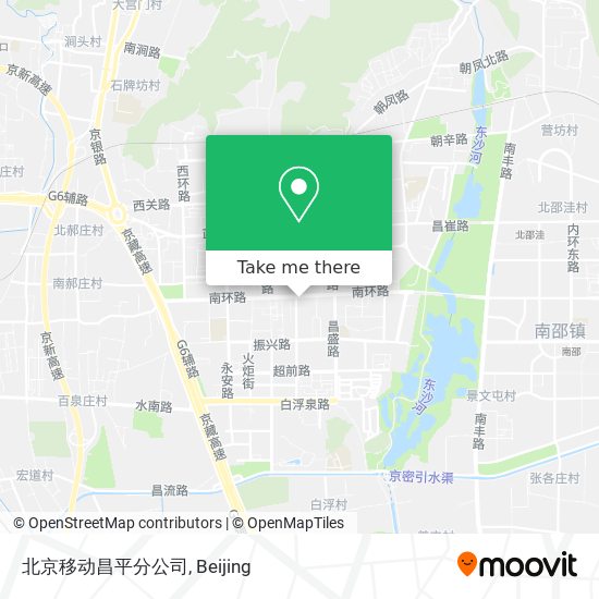 北京移动昌平分公司 map