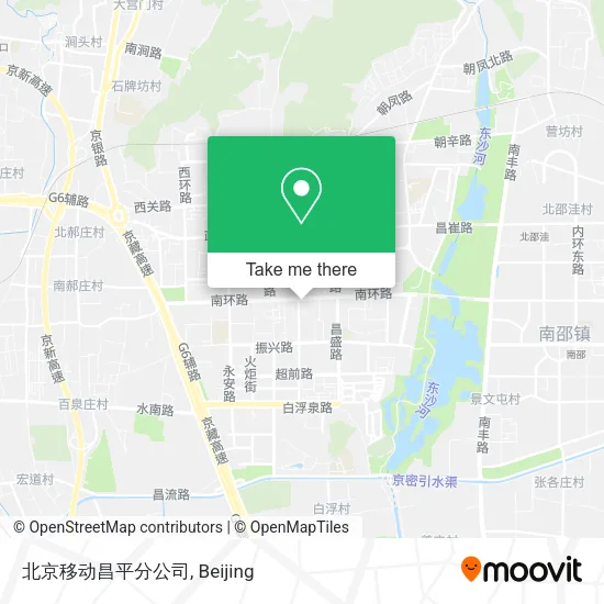 北京移动昌平分公司 map