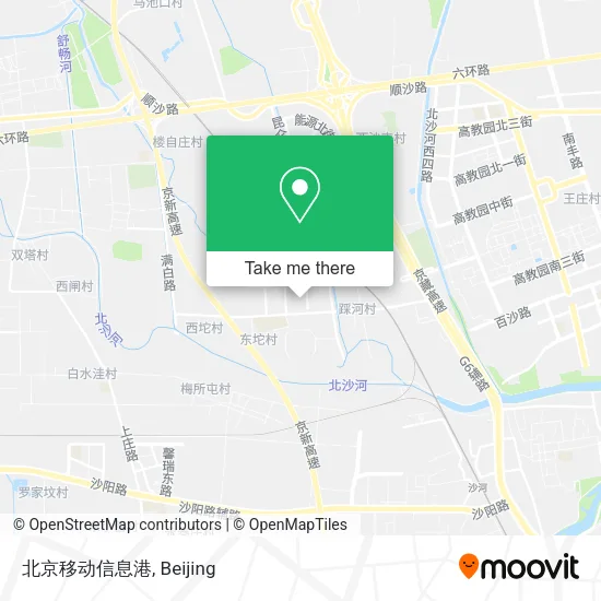 北京移动信息港 map
