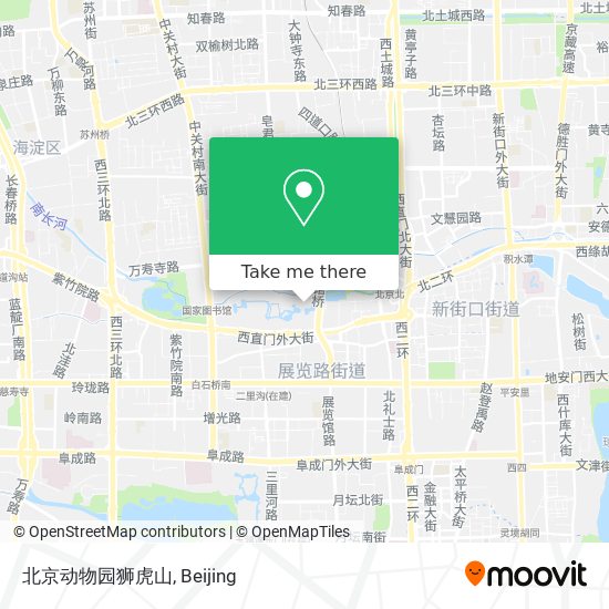 北京动物园狮虎山 map