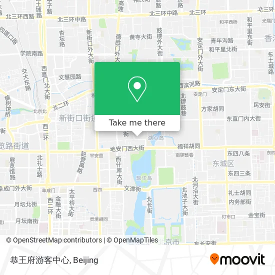 恭王府游客中心 map