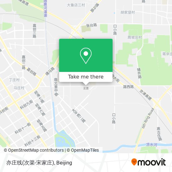 亦庄线(次渠-宋家庄) map