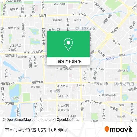 东直门南小街/簋街(路口) map