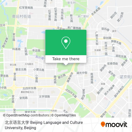 北京语言大学 Beijing Language and Culture University map