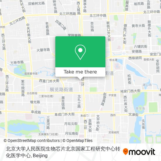 北京大学人民医院生物芯片北京国家工程研究中心转化医学中心 map
