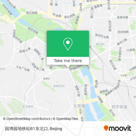 园博园地铁站B1东北口 map