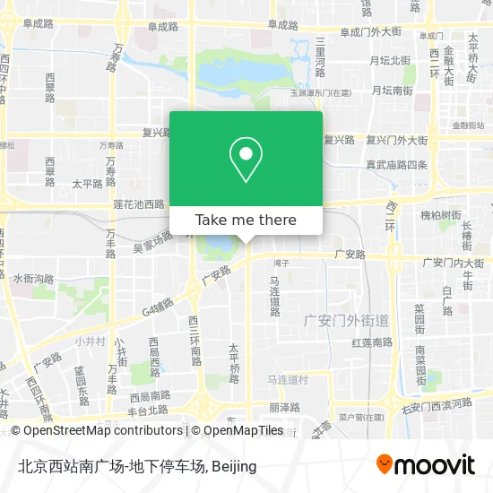 北京西站南广场-地下停车场 map