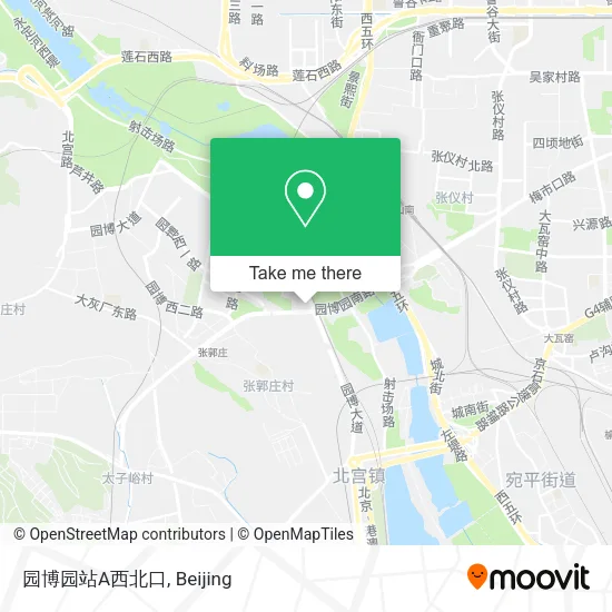 园博园站A西北口 map