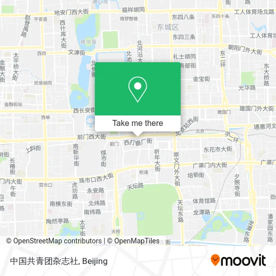 中国共青团杂志社 map