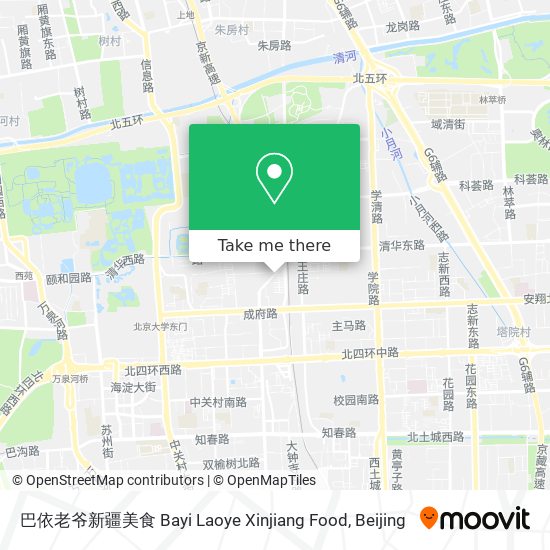 巴依老爷新疆美食 Bayi Laoye Xinjiang Food map