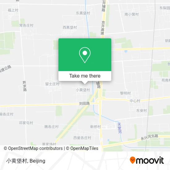 小黄垡村 map