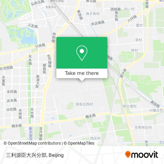 三利源臣大兴分部 map