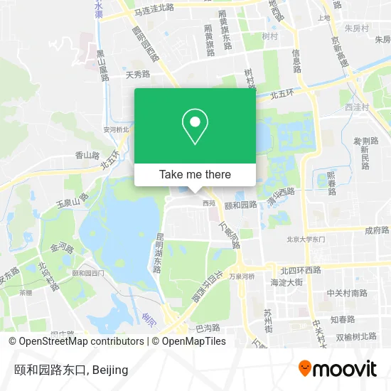颐和园路东口 map