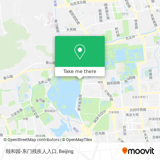 颐和园-东门残疾人入口 map