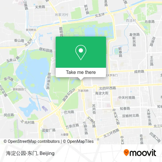 海淀公园-东门 map