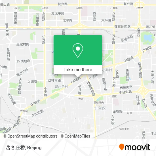 岳各庄桥 map