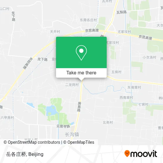 岳各庄桥 map