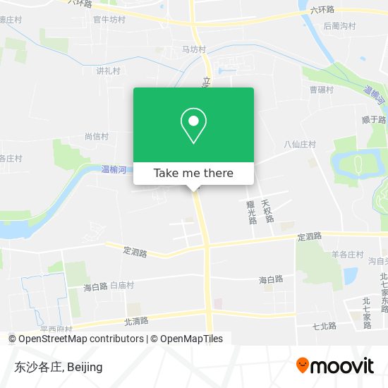 东沙各庄 map