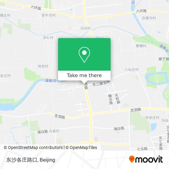 东沙各庄路口 map