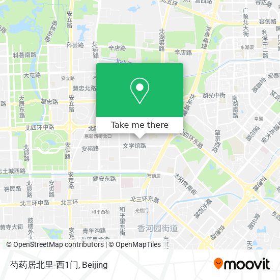 芍药居北里-西1门 map