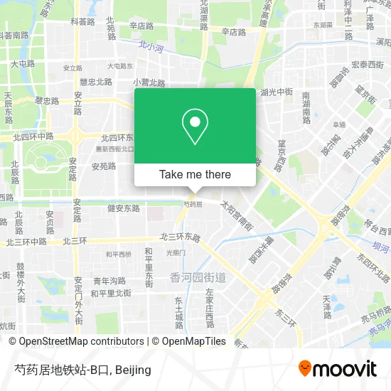 芍药居地铁站-B口 map
