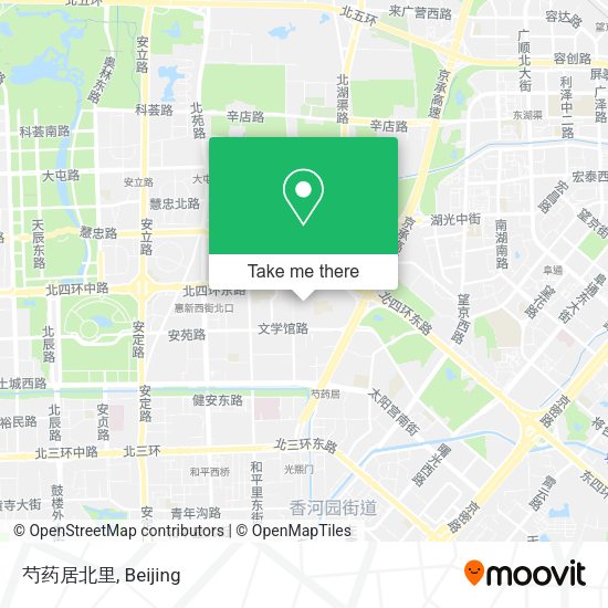 芍药居北里 map