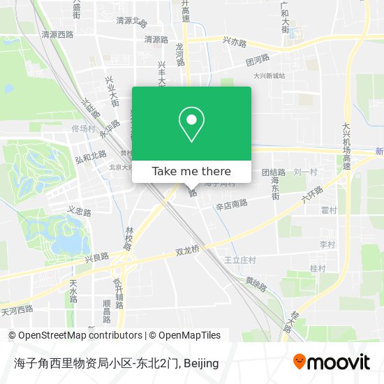 海子角西里物资局小区-东北2门 map
