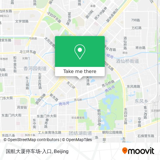 国航大厦停车场-入口 map
