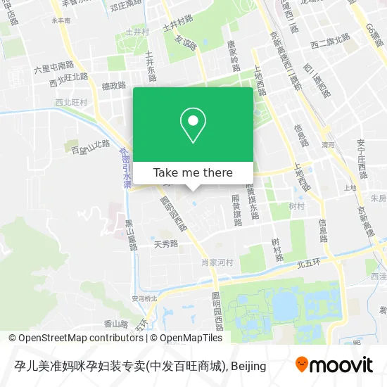 孕儿美准妈咪孕妇装专卖(中发百旺商城) map