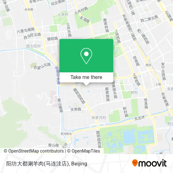 阳坊大都涮羊肉(马连洼店) map