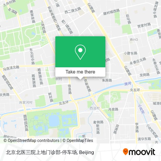 北京北医三院上地门诊部-停车场 map