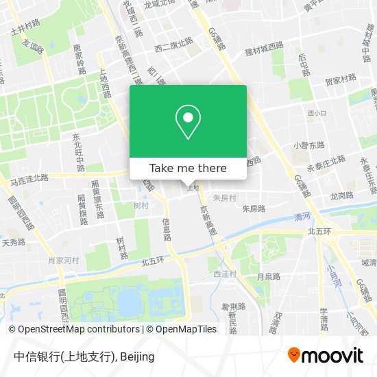中信银行(上地支行) map