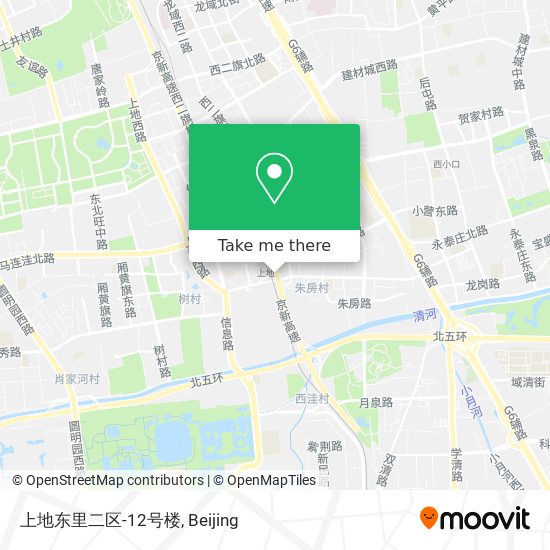 上地东里二区-12号楼 map