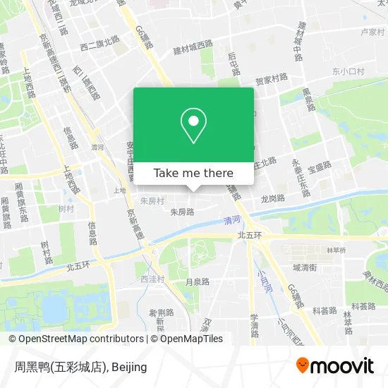 周黑鸭(五彩城店) map